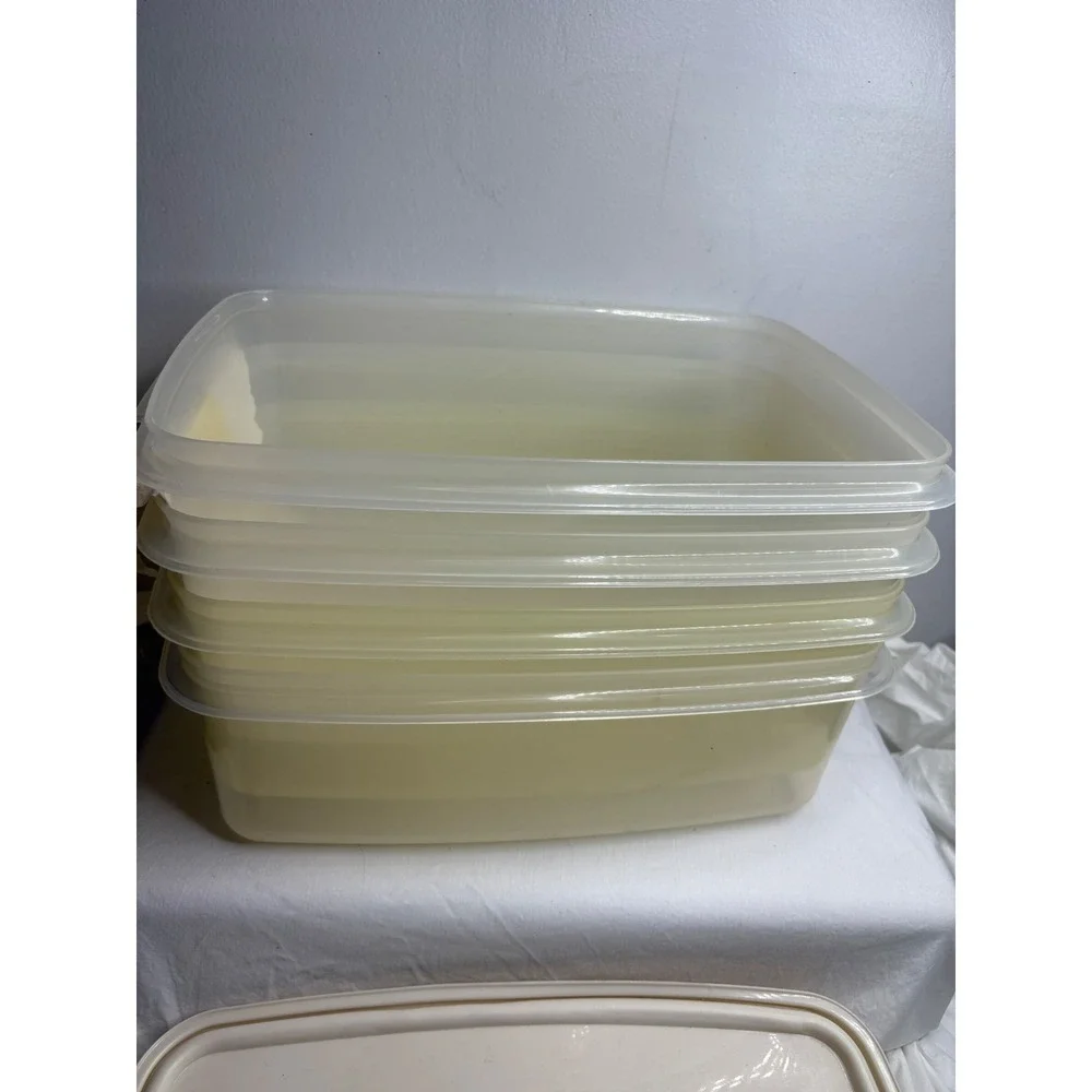 Tupperware Modular Mates Rectangular Food Storage Containers 4 Piece Set